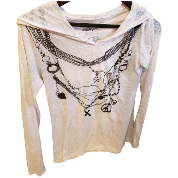 Awake Inc. Graphic Hooded Long Sleeve Top – White – Size L - Picture 5 of 12